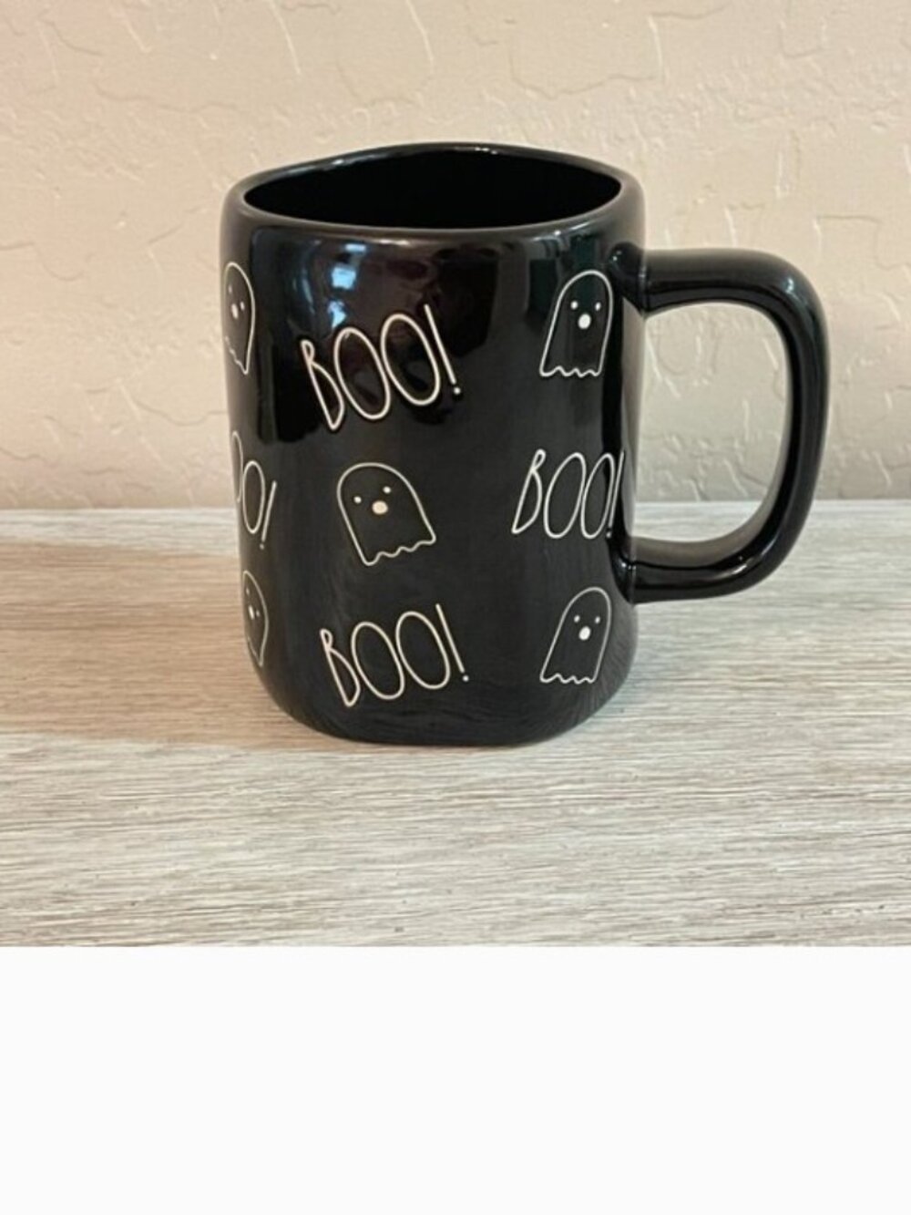 New Rae Dunn Mug Cup Boo Ghost Halloween Boo! Fall Ceramic